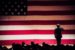 Man salute to American Flag 300x199 - Man salute to American Flag