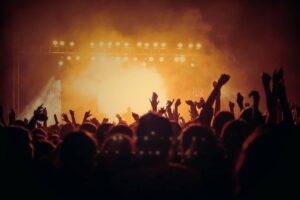 people at a night concert 300x200 - people at a night concert