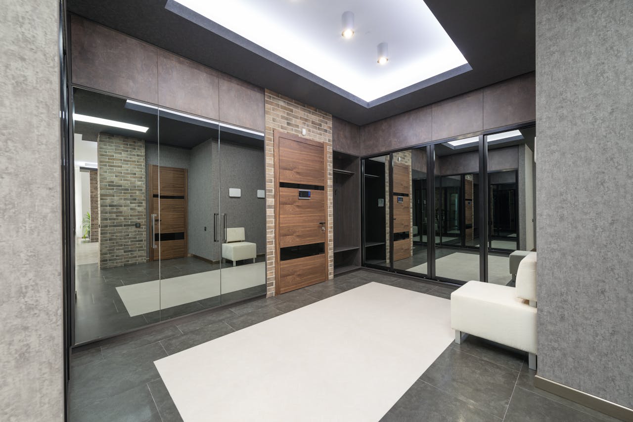 corridor with mirrors - How Long Does Epoxy Flooring Last? (Explored)