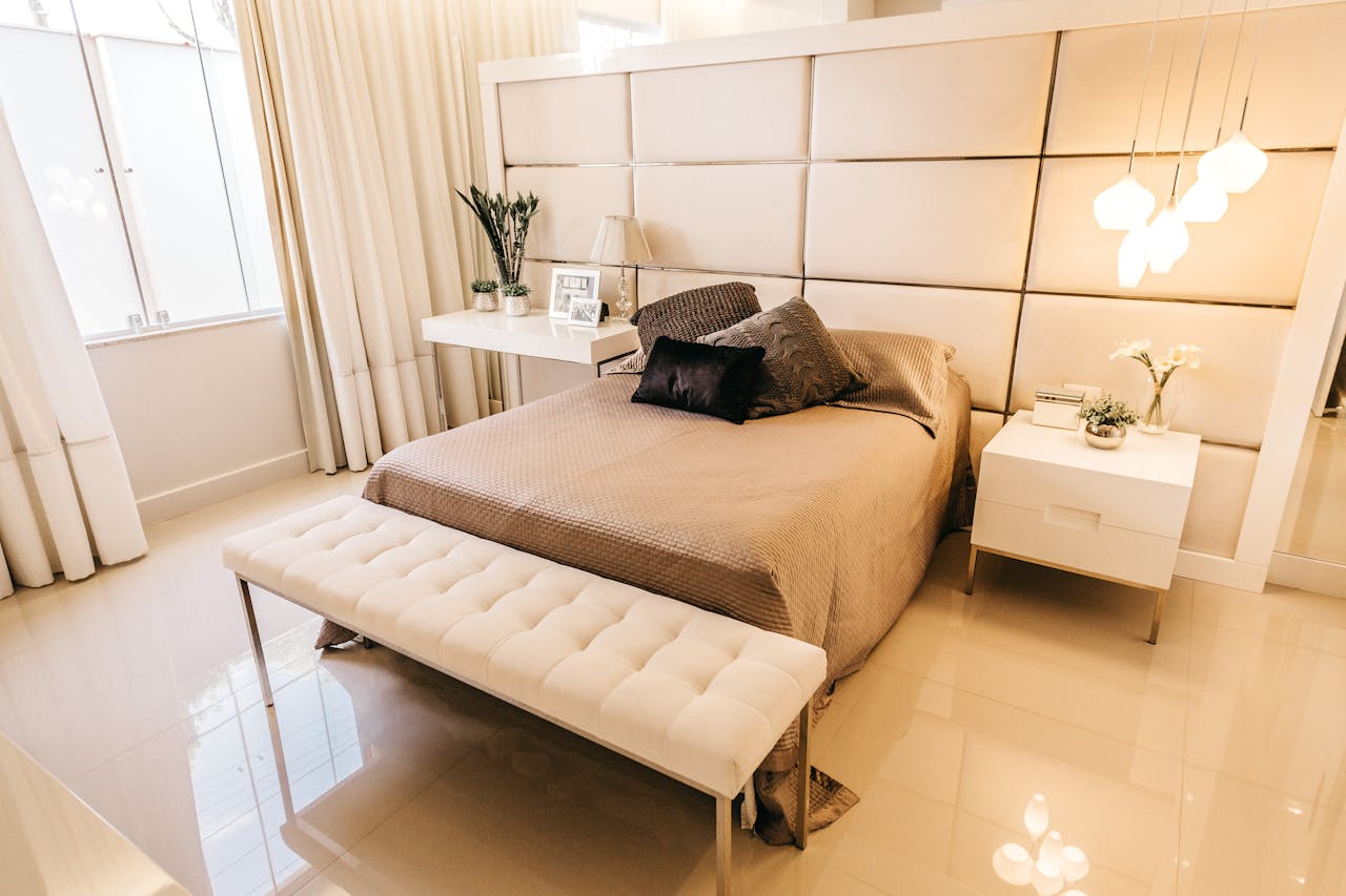 cozy modern bedroom - How Long Does Epoxy Flooring Last? (Explored)