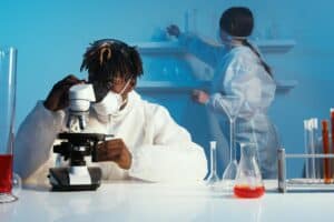 a man and a woman doing an experiment 300x200 - a man and a woman doing an experiment.jpg