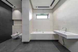 interior of modern bathroom with white walls 300x200 - interior of modern bathroom with white walls.jpg