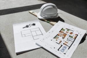 hard hat level and floor plans 300x201 - hard hat, level and floor plans
