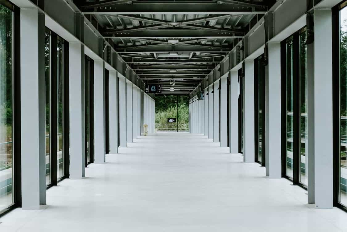 empty hallway - Essential Features of a Quality Epoxy Floor System