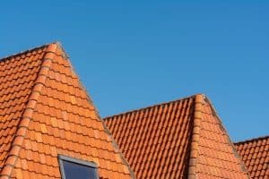 Close up of red tiled roofs 300x200 - Close-up of red tiled roofs