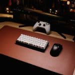 High angle view of a sleek gaming setup 150x150 - Home
