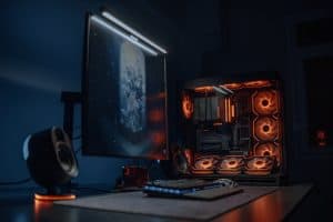 High tech gaming computer setup 300x200 - High-tech gaming computer setup