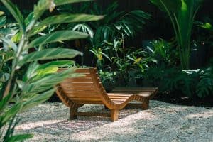 garden with wooden seat 300x200 - garden with wooden seat
